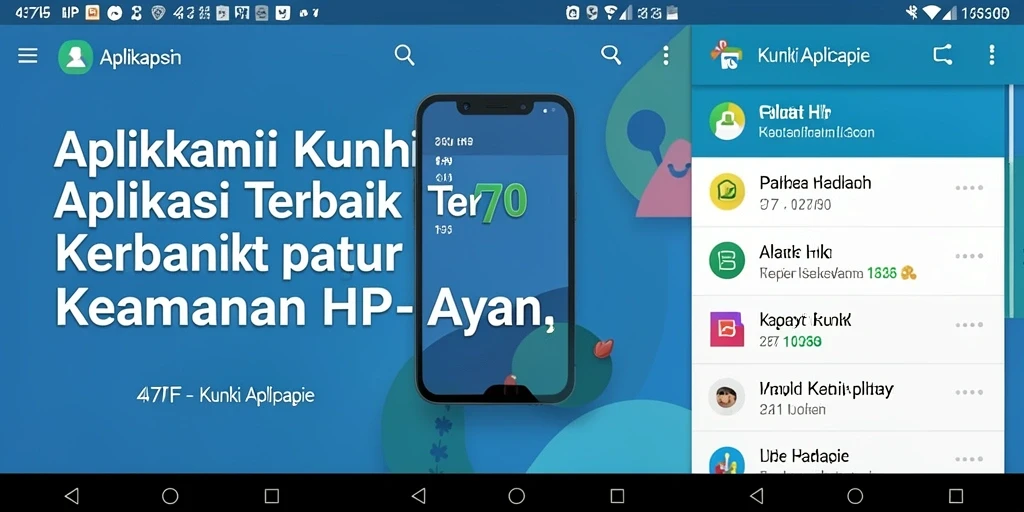 Tampilan antarmuka aplikasi Kunci Aplikasi 47F yang intuitif.