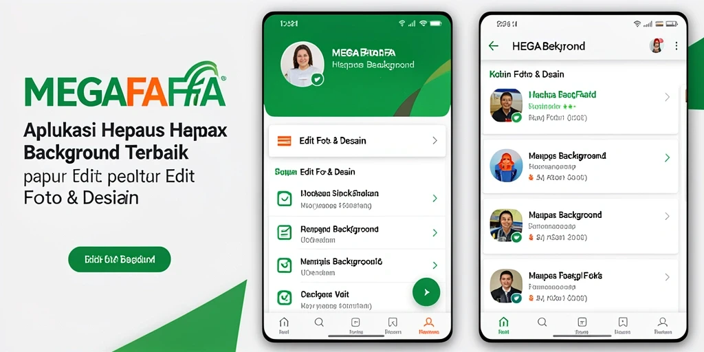 Antarmuka MEGAFAFA yang mudah digunakan untuk Hapus Background.