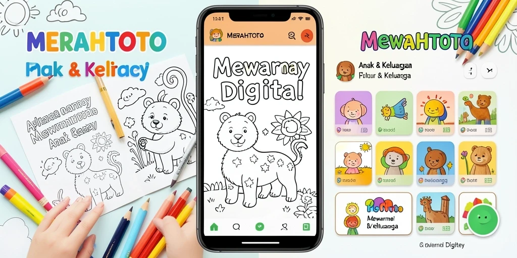 Tampilan antarmuka MERAHTOTO yang interaktif dan penuh warna.